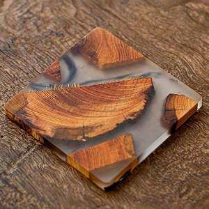 Juego de Posavasos de Resina para Mesas de Comedor, Hechos a Mano, Ecológicos, Clásicos, Modernos, Personalizables, Decorativos - Product Image 1