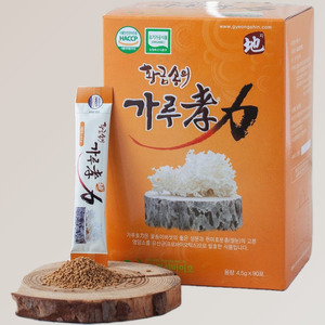 Complément alimentaire vitalité naturelle Gyeongshin Bio : Poudre enzymatique de champignon fermenté Sparassis Crispa coréen, Grade Ji, 4,5g x 90 bâtonnets - Product Image 2