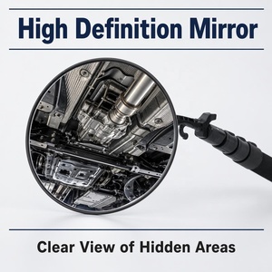 Kit de recherche télescopique MC (TSK) - Miroir d'inspection sous véhicule - Suite d'inspection Elite <span class=keywords><strong>9</strong></span>-en-1 avec <span class=keywords><strong>9</strong></span> miroirs interchangeables - Product Image 3
