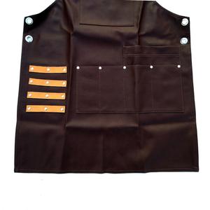 Delantal de Cuero Resistente al Fuego de Alta Calidad para Salón de Belleza, Barbería, Protección Contra Altas Temperaturas, Venta al Por Mayor, MOQ - Product Image 6