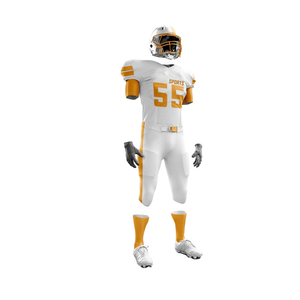 Uniforme de football américain de qualité supérieure, vêtements de sport respirants, ensemble personnalisé avec logo, impression sublimée, 100% polyester, grandes tailles - Product Image 6