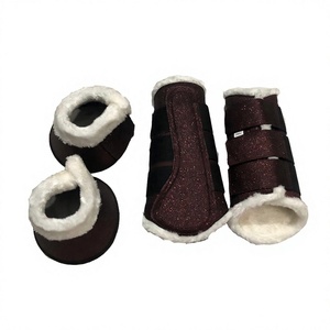 Tapis de selle Western scintillant avec bottes, doublure matelassée en peluche, équipement d'entraînement et d'équitation pour la compétition - Product Image 6