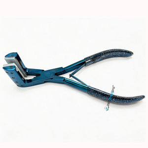 Wholesale <b>Small</b> MOQ Blue Plasma Tape in Press <b>Plier</b> Hair Extension <b>Pliers</b> High Quality Reusable Stainless Steel Tool - Product Image 1