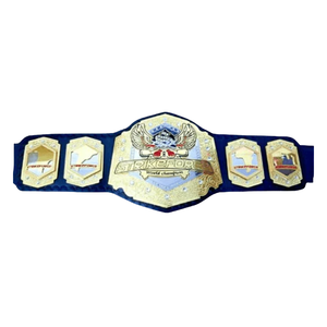 เข็มขัดแชมป์โลก MMA ของ Strikeforce ดีไซน์ทองคำปรับแต่งได้ สายสีน้ำเงิน คุณภาพพรีเมียม - Product Image 1