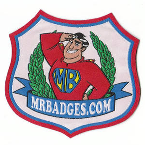 Badge tissé coloré personnalisé en dentelle vintage écologique de haute qualité avec épingle de sûreté pour vêtements d'équipe - Product Image 4