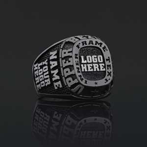 Anillo de Graduación Universitario BOJ MCollege 006 Personalizado en Plata con Diamantes, Unisex, Certificado por GIA, Micro, Bajo Precio - Product Image 2