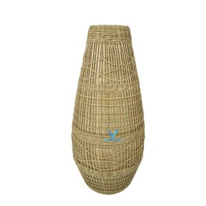 Vases en jonc de mer et jacinthe d'eau faits à la main, directement de l'usine, accessoires naturels pour la maison, vente en gros - Product Image 2