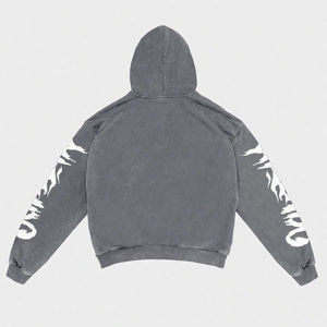 2026 Customized Premium Quality Women's Hoodie Distressed Loose Regular <b>Drop</b> Shoulder Casual Printed Y2K Fleece Front Logo - Product Image 3