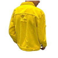 Chaqueta Vaquera Unisex Otoño/Invierno con Cuello Vuelto, Ajuste Holgado/Entallado, Manga Larga, Estilo Vintage Y2K, con Botones, Lavado Ácido y Estampado Patchwork 100%