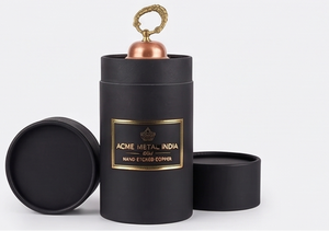 Botella de Agua de Cobre con Diseño Grabado a Mano, Elegante y Ecológica para Hidratación Diaria, Yoga, Gimnasio, Viajes y Regalos - Product Image 6