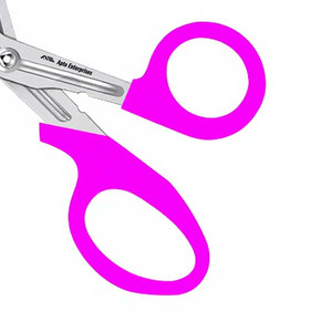 Tijeras de enfermería para traumatismos, 5.5 pulgadas, magenta, acero inoxidable de grado alemán, para primeros auxilios, vendajes médicos de emergencia y corte utilitario - Product Image 6