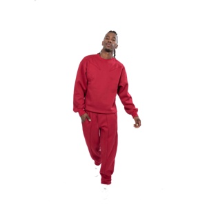 Conjunto Deportivo Premium Personalizado con Bordado y Estampado en Sudadera de Cuello Redondo, Pantalones Deportivos, Tallas Personalizadas Disponibles - Product Image 1