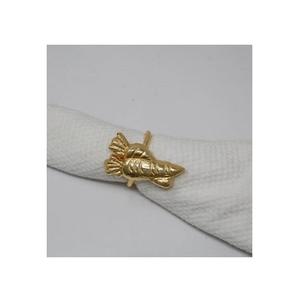 Anillos de Servilleta de Concha de Aluminio Dorado al por Mayor, Soportes de Servilleta de Lujo, Duraderos, Ecológicos, Decoración de Mesa para Bodas Costeras y Hoteles, OEM - Product Image 5