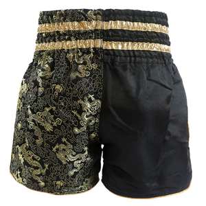 Shorts d'entraînement Muay Thai unisexes, style boxe en satin personnalisé, fabricant de vêtements d'arts martiaux - Product Image 5