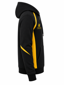 Sudadera con capucha para hombre, transpirable, 100% algodón, diseño de paneles personalizados, venta al por mayor, a la moda, personalizable. - Product Image 3