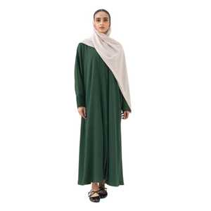 Middle East <b>Arab</b> Classic Abaya Green Modest Abaya Muslim Clothing Solid Color Embroidery Irani Kaftan Handmade - Product Image 5