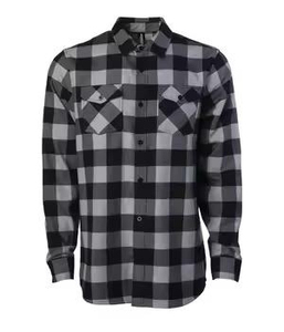 Men's Classic <b>Mandarin</b> <b>Collar</b> Solid Digital Print Flannel <b>Shirt</b> Long Sleeve Casual Summer 100% Cotton Knitted Breathable - Product Image 2