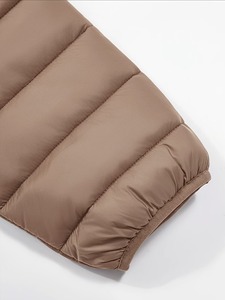 Women <b>Winter</b> Raw Puffer Jacket High Quality <b>Thick</b> Warm Stylish Fashionable Lightweight Canvas Puffer <b>Coat</b> with Zipper Closure - Product Image 5
