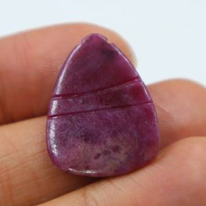 Rubí Rojo Natural Tallado en Cabujón, Gema de Rubí Tallada a Mano, Piedra Suelta Lisa, Proveedor Mayorista de Piedras para Joyería - Product Image 3