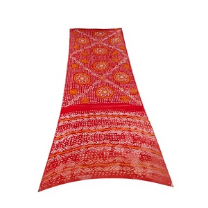 Nuevo y Moderno Sari Tradicional de Seda Bandhani para Mujer, para Bodas y Fiestas, Precio al por Mayor de Proveedor Indio - Product Image 6
