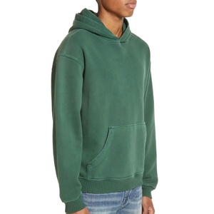 Sudadera con Capucha de Forro Polar Liso para Hombre, Venta al por Mayor OEM, Poliéster/Algodón, Secado Rápido y Transpirable - Product Image 2