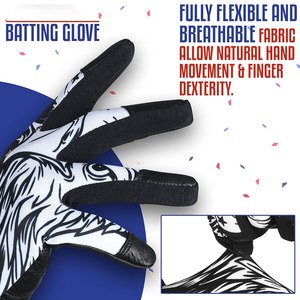Guantes de Bateo de Béisbol Personalizados al por Mayor con Logotipo, de Cuero de Alta Calidad, Transpirables, Ligeros y Ecológicos, Hechos a Medida - Product Image 5