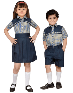 Unisex Children's School Uniform Dress Set Kindergarten Shirt <b>Skirt</b> <b>Shorts</b> for Students-Wholesale - Product Image 2