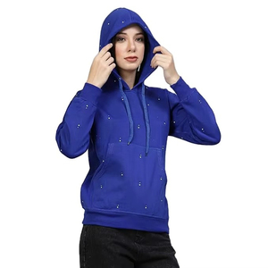 Winter Lined Casual Cropped Rhinestone Hoodie Women Fleece Zip Breathable Soft Streetwear Fashion Vintage Embroidery Patch - Product Image 6