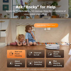 Pour aspirateur <span class=keywords><strong>robot</strong></span> Qrevo Master avec fonction lavage à l'eau chaude, séchage automatique, détection intelligente des saletés, cyclone, pour usage domestique et hôtelier, allemand - Product Image 5