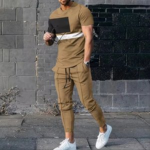 Unisex Hooded Casual Solid Sports Set 2-Piece <b>Jogging</b> <b>Suit</b> 3D Printed Winter Fashion Lightweight Full Sleeve T-Shirt + Pants - Product Image 3
