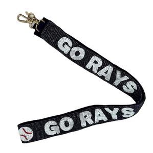 Correas de bolsa de cuentas de semillas de oro blanco personalizadas Go Rays 'Hook Em Horns' accesorio de moda correa de monedero con cuentas - Product Image 1