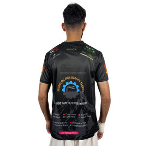 Venta al por mayor de alta calidad de sublimación Biker camisetas en blanco logotipo personalizado sublimación hombres Biker 100% poliéster hombres camisetas - Product Image 2