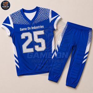 Uniforme de Fútbol Americano Personalizado 2026 con Logotipo, OEM ODM, Jersey Transpirable de Poliéster con Pantalones Acolchados Integrados - Product Image 2