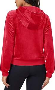 Sudadera con Capucha de Talla Grande Personalizable, Ecológica, de Terciopelo, con Cierre, para Mujer, Transpirable, de Invierno, de Secado Rápido, Antiarrugas - Product Image 2