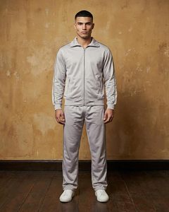 Men's casual <b>Tracksuit</b> <b>plain</b> season round Matching Outfit - Product Image 3
