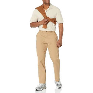 Pantalon chino décontracté pour homme, coupe classique, extensible, mélange de coton confortable, pantalon de travail de bureau, coupe slim droite, pantalon décontracté tendance - Product Image 4