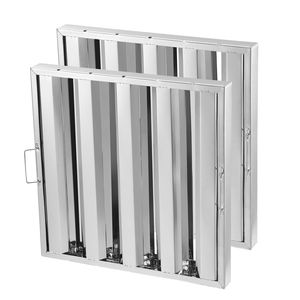 Filtre à graisse commercial en acier inoxydable pour hotte aspirante, 19,5 L x 19,5 H pouces, pour usage hôtelier et applications de restauration - Product Image 1