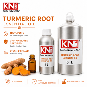 Steam Distilled Turmeric Root <b>Essential</b> <b>Oil</b> 100% Pure Organic Certified Curcuma longa Bulk Manufacturer Global Exporter - Product Image 2