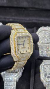 Pass Diamond Tester Hip Hop <b>Iced</b> <b>Out</b> Automatic Jewelry <b>Watch</b> Luxury Stainless Steel Mechanical Buss Down VVS Moissanite <b>Watch</b> - Product Image 2