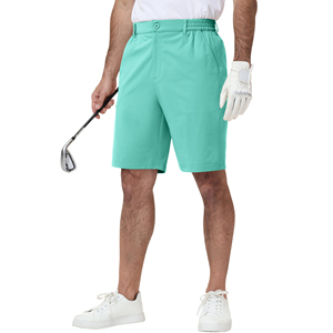 Men Golf Shorts <b>Elastic</b> Waistband Pants Soft Feel Bottoms Easy Motion Sports Clothing For Active Match Play Comfortable Wear - Product Image 1