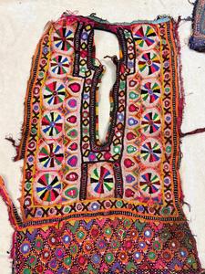 Heavy <b>Mirror</b> Work Neck Yokes Sindh Embroidery Patches Traditional Banjara Boho Patch - Product Image 2