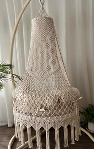 Silla Colgante de Macramé Hecha a Mano, Silla Colgante Estilo Boho para Sala de Estar, Dormitorio e Interiores de Hogar Elegantes - Product Image 2