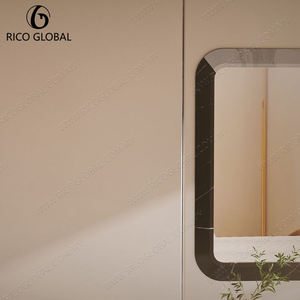 Modern <b>Rectangular</b> Wall <b>Mirror</b> with Marble Frame Minimalist Design Decorative Glass 5.0mm Thick Anniversary Home Use - Product Image 6