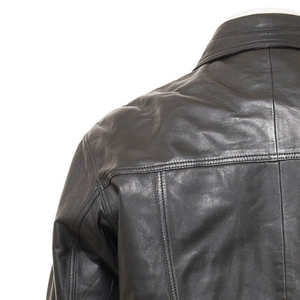 Chaqueta de cuero para hombre estilo urbano de última moda / 2 bolsillos laterales personalizables al mejor precio, chaqueta de cuero para hombre para invierno - Product Image 4