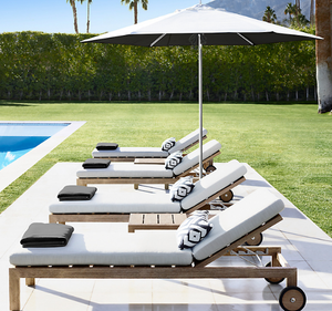 Silla de Playa Moderna de Madera Maciza Ecológica Amangiri para Hotel y Jardín, Silla de Piscina para Villa, Tumbona de Lujo - Product Image 1