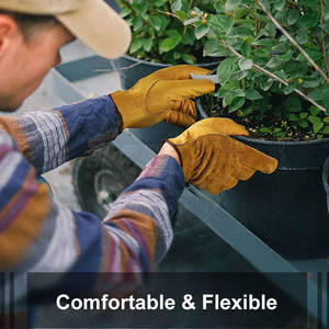 Gants de travail en cuir anti-coupure et résistants à la chaleur, imperméables et durables, les plus vendus, à faible MOQ - Product Image 4