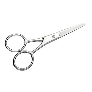 Tijeras Profesionales Multiusos de Acero al Carbono, Extra Afiladas, Punta Recta, para Diestros, Mango Mediano, para Cejas y Cabello - Product Image 1
