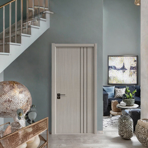 Lửa đánh giá khu dân cư hiện đại an ninh lối vào chính bằng gỗ puertas demadera cửa - Product Image 4