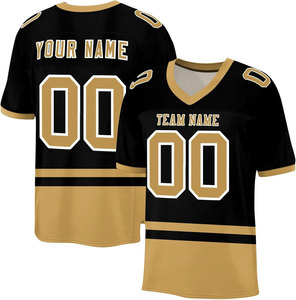 Maillot de football américain personnalisé, nouveau design, nom de l'équipe, été, 100% polyester, haute qualité, séchage rapide, respirant - Product Image 2