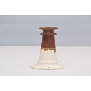 Juego de Portavelas de Madera de Nogal - Diseño Geométrico Hecho a Mano, Venta al por Mayor en India - Product Image 2
